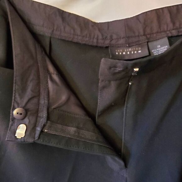 The Limited Stretch Black Dress Pants Womens Size 14 Wide Leg Bootcut - Picture 4 of 6